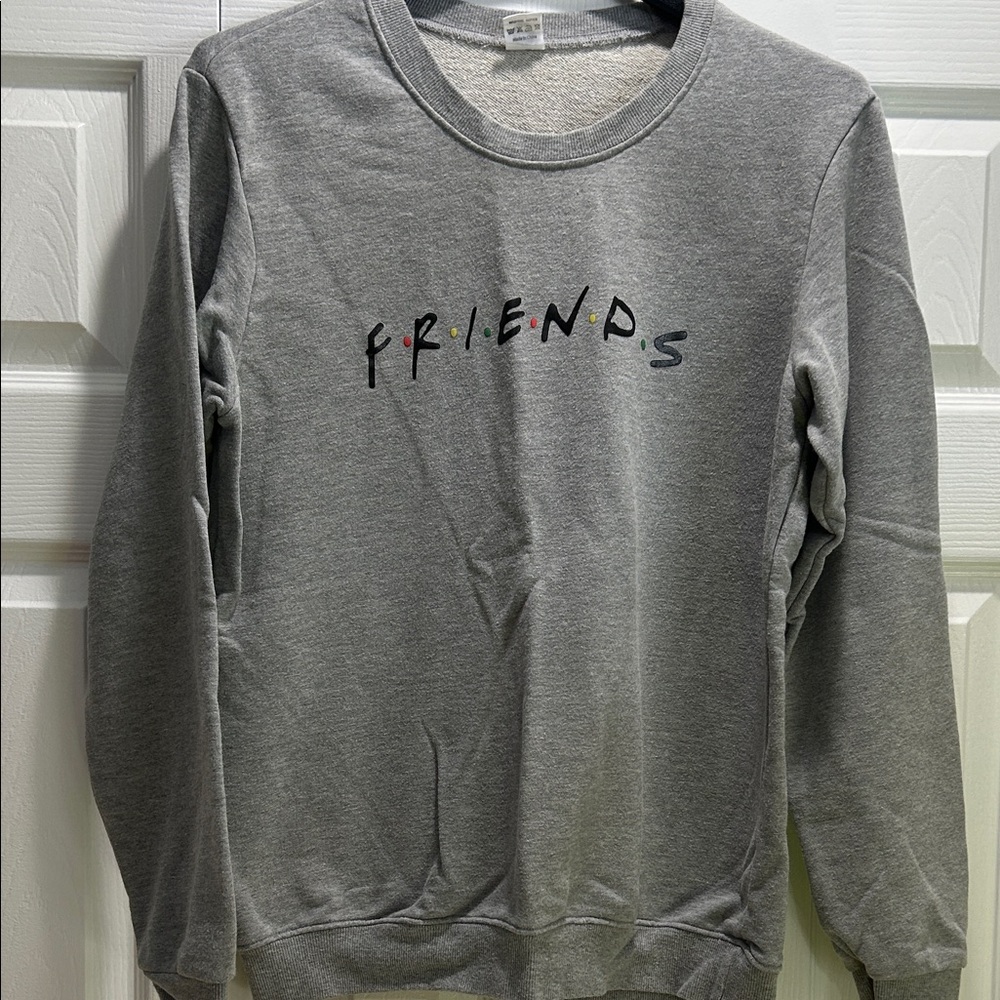 Gray Friends Logo crewneck